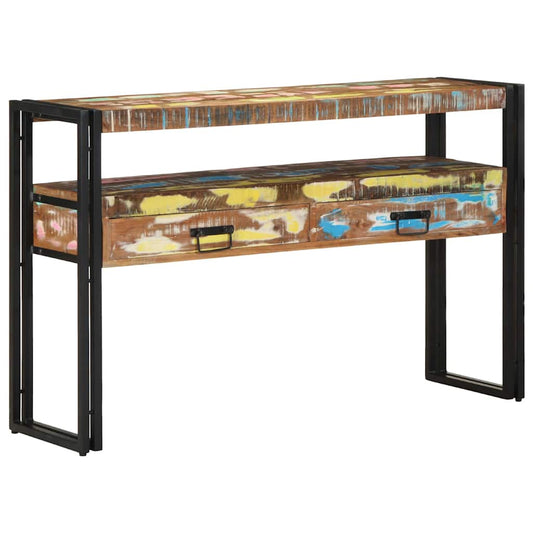 Console Table Multicolour 120 x 33 x 75 cm Solid reclaimed wood