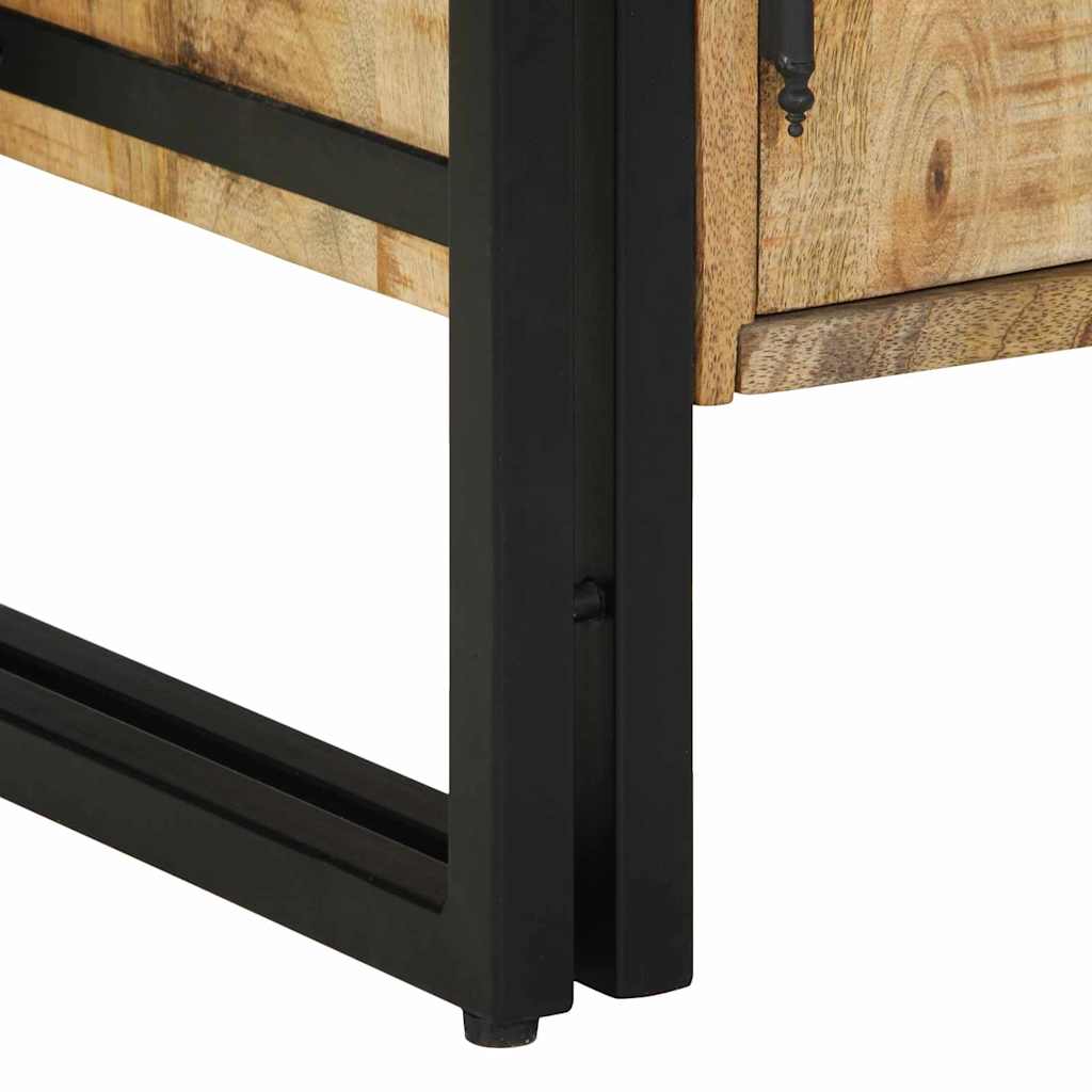 Shoe Cabinet with Shelf Black 30 x 30 x 40 cm Solid Mango wood