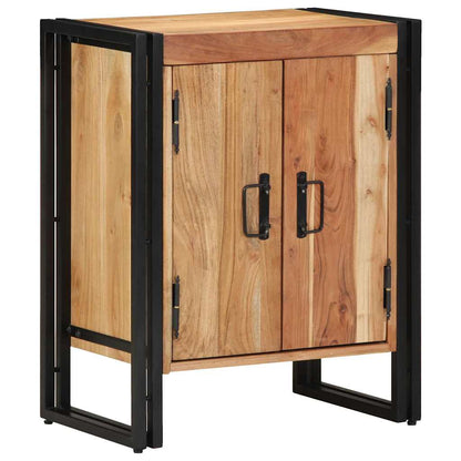 Shoe Cabinet with Shelf Black 30 x 30 x 40 cm Solid Acacia wood