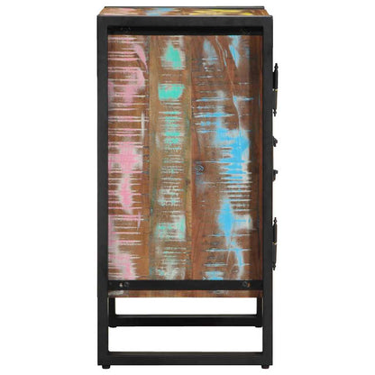 Shoe Cabinet with Door Black 30 x 30 x 40 cm Solid Reclaim wood