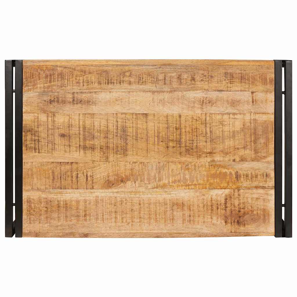 Bathroom Shelf 80 x 50 x 23 cm Solid Mango Wood and Iron