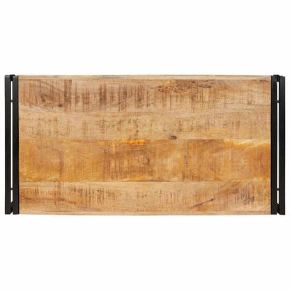 Bathroom Shelf 100 x 50 x 23 cm Solid Mango Wood and Iron
