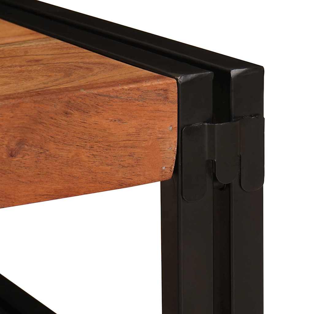 Bathroom Shelf 100 x 50 x 23 cm Solid Mango Wood and Iron
