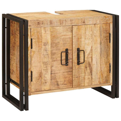 Bathroom Sink Cabinet 71 x 33 x 58 cm Solid Mango wood and Iron