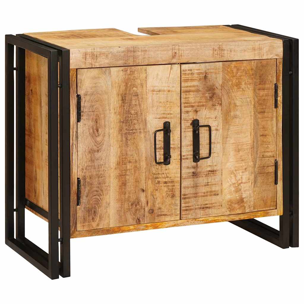 Bathroom Sink Cabinet 71 x 33 x 58 cm Solid Mango wood and Iron
