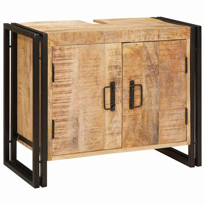 Bathroom Sink Cabinet 71 x 33 x 58 cm Solid Mango wood and Iron