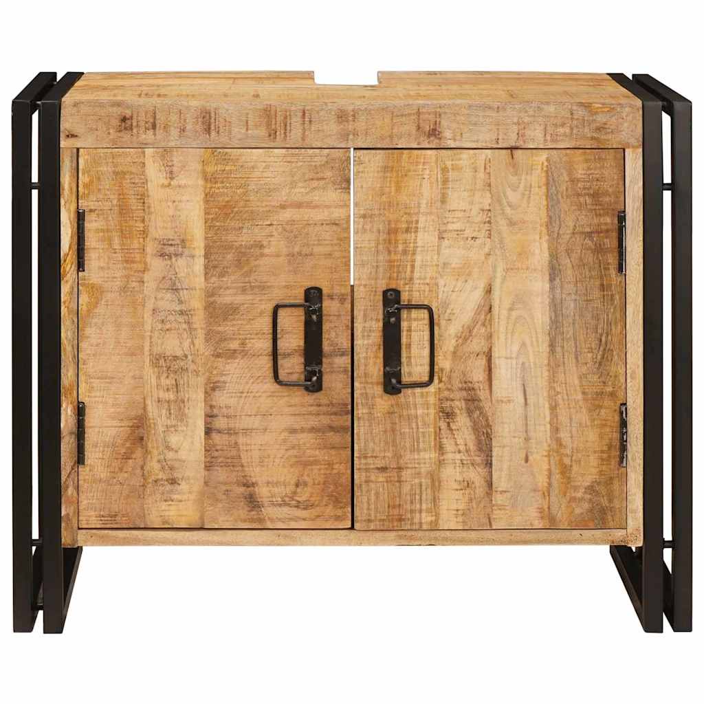 Bathroom Sink Cabinet 71 x 33 x 58 cm Solid Mango wood and Iron