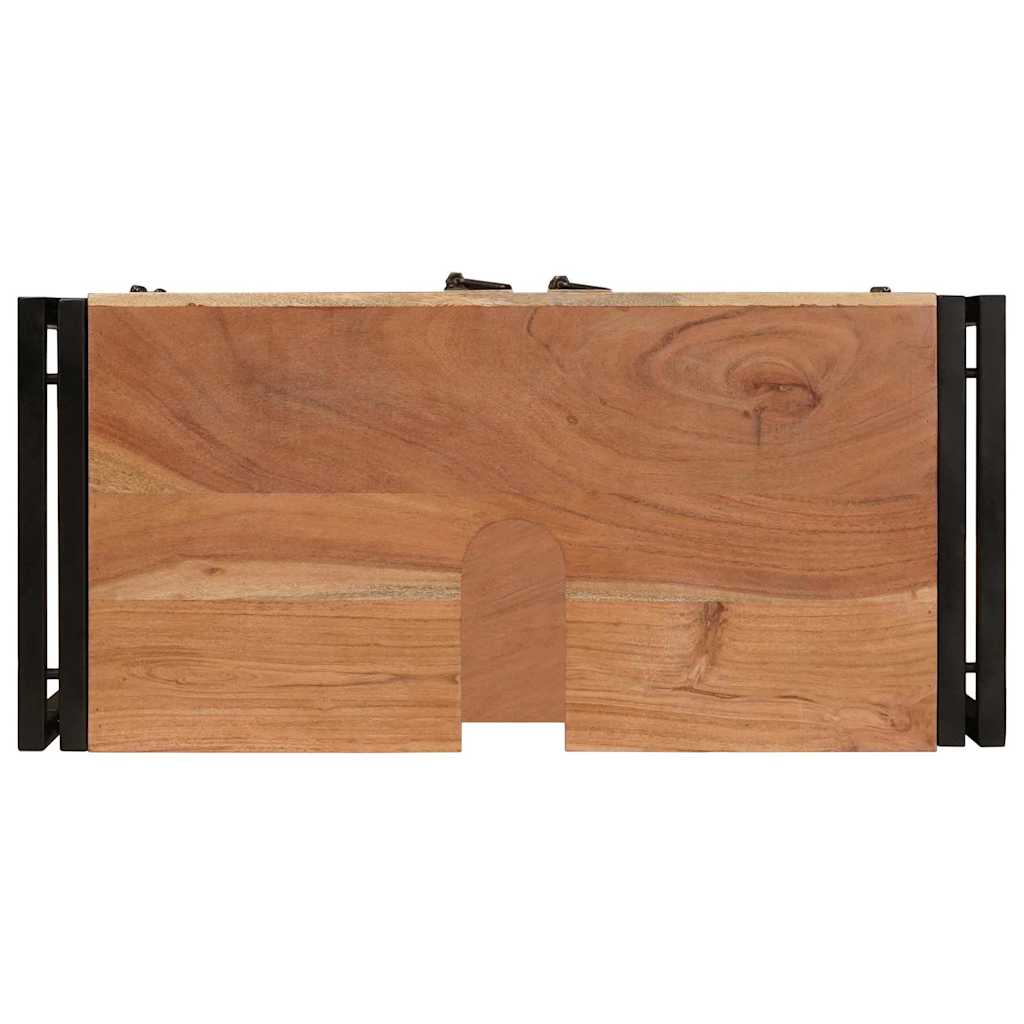 Bathroom Sink Cabinet with Door Solid Acacia wood and Iron