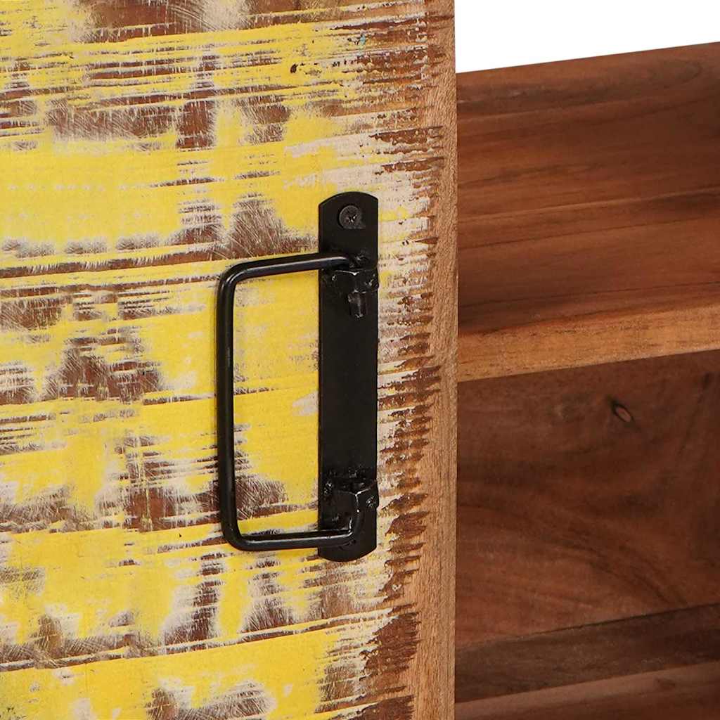 Bathroom Sink Cabinet with Door Solid Reclaim wood and Iron