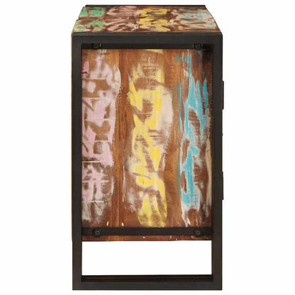 Bathroom Sink Cabinet with Door Solid Reclaim wood and Iron