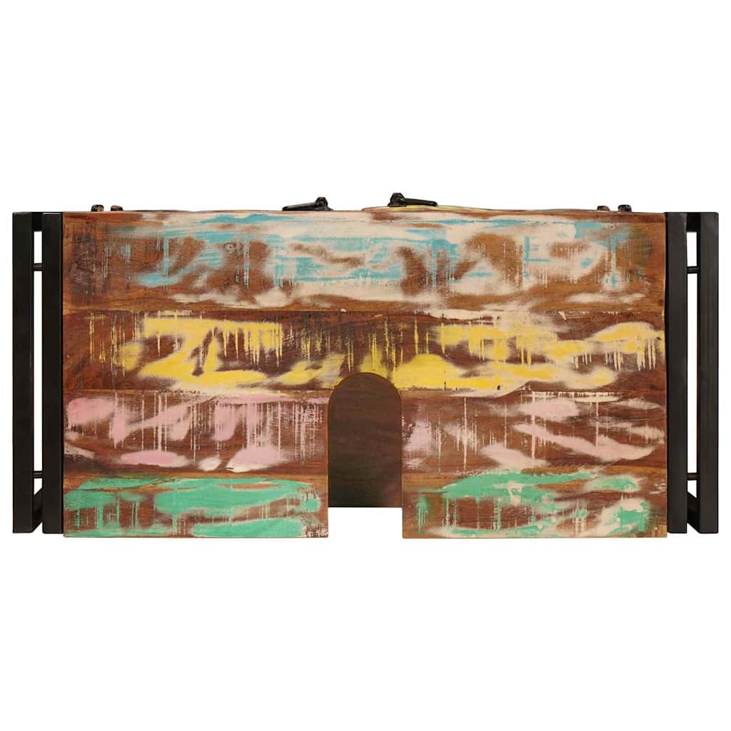 Bathroom Sink Cabinet with Door Solid Reclaim wood and Iron