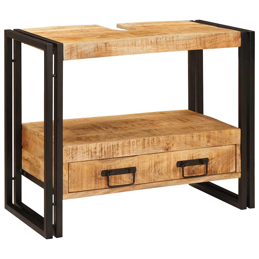 Bathroom Sink Cabinet 71 x 33 x 58 cm Solid Mango wood and Iron