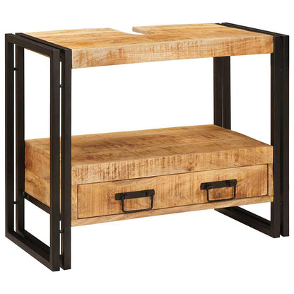 Bathroom Sink Cabinet 71 x 33 x 58 cm Solid Mango wood and Iron
