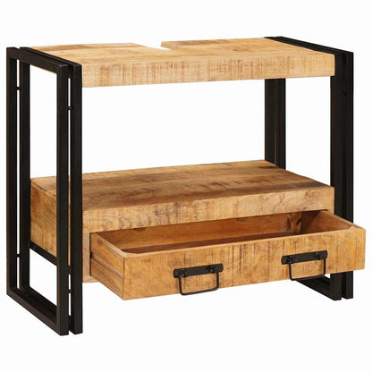 Bathroom Sink Cabinet 71 x 33 x 58 cm Solid Mango wood and Iron