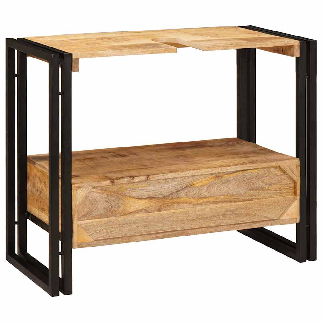 Bathroom Sink Cabinet 71 x 33 x 58 cm Solid Mango wood and Iron