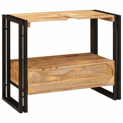 Bathroom Sink Cabinet 71 x 33 x 58 cm Solid Mango wood and Iron