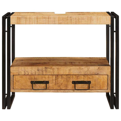 Bathroom Sink Cabinet 71 x 33 x 58 cm Solid Mango wood and Iron