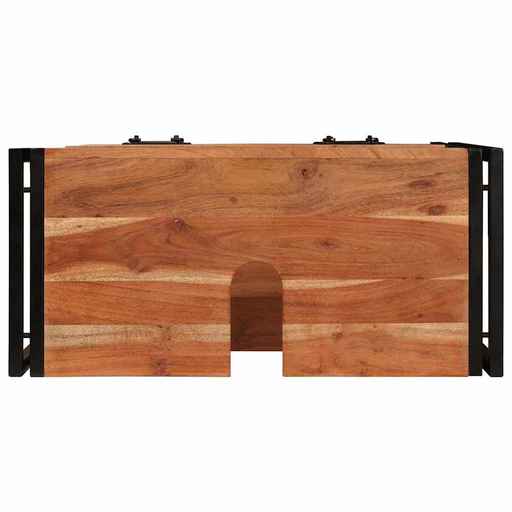 Bathroom Sink Cabinet with Drawer Solid Acacia wood and Iron