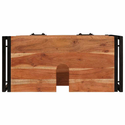 Bathroom Sink Cabinet with Drawer Solid Acacia wood and Iron