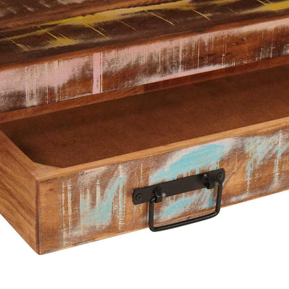 Bathroom Sink Cabinet with Drawer Solid Reclaim wood and Iron