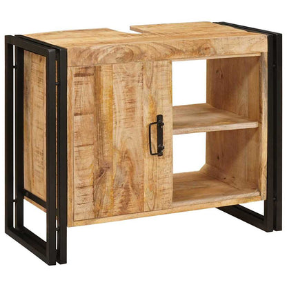 Bathroom Sink Cabinet 71 x 33 x 58 cm Solid Mango wood and Iron