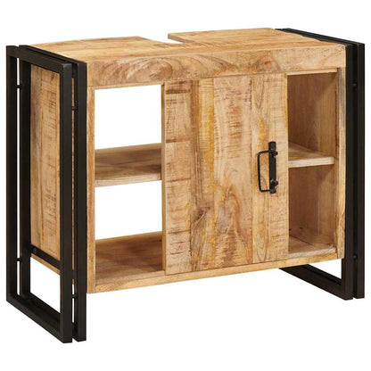 Bathroom Sink Cabinet 71 x 33 x 58 cm Solid Mango wood and Iron