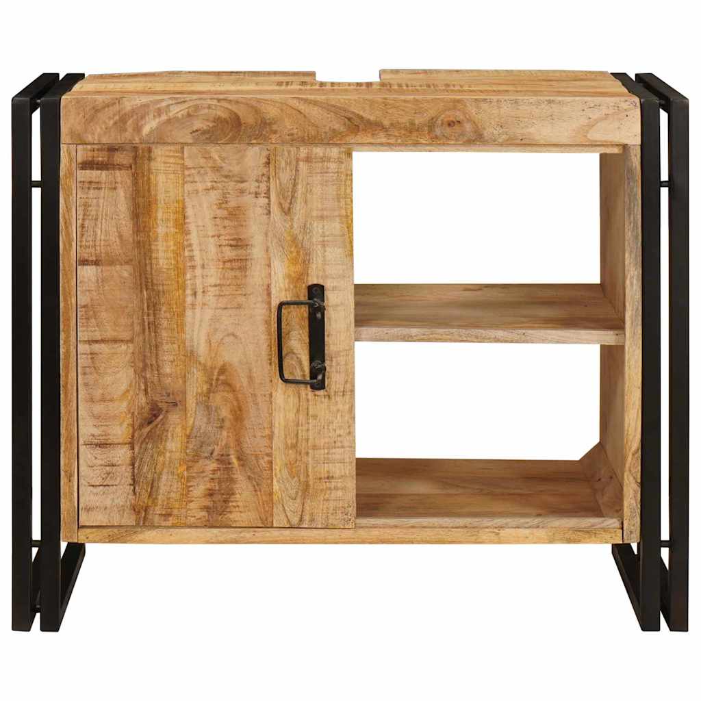 Bathroom Sink Cabinet 71 x 33 x 58 cm Solid Mango wood and Iron