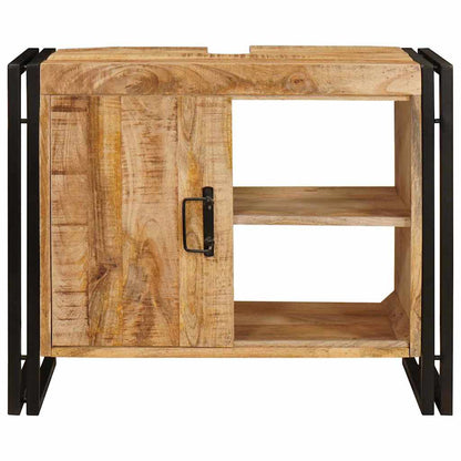 Bathroom Sink Cabinet 71 x 33 x 58 cm Solid Mango wood and Iron