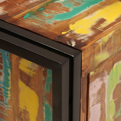 Bathroom Sink Cabinet with Door Solid Reclaim wood and Iron