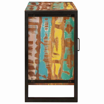 Bathroom Sink Cabinet with Door Solid Reclaim wood and Iron