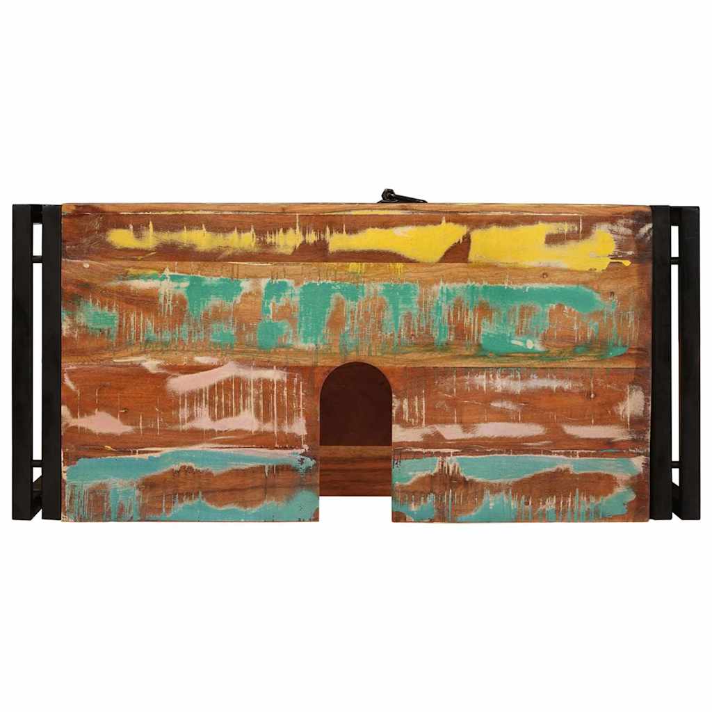 Bathroom Sink Cabinet with Door Solid Reclaim wood and Iron