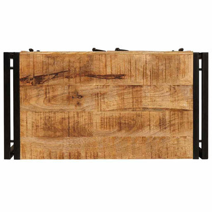 Bedside Cabinet Brown 38 x 33 x 58 cm Soild rough mango wood