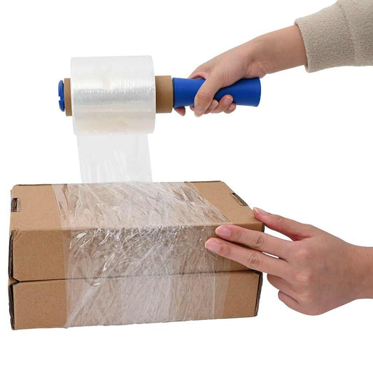 Stretch Film with Handle 10 pcs Transparent 23 µm 10 cm x 150 m
