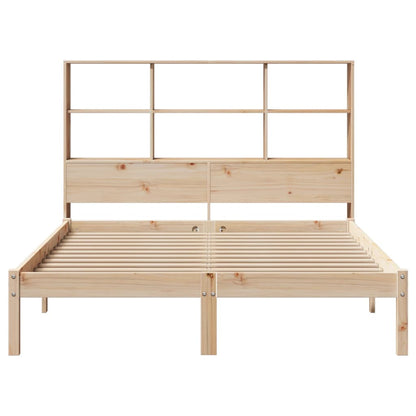Bookcase Bed without Mattress 120x200 cm Solid Wood Pine