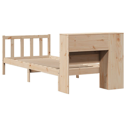 Bookcase Bed without Mattress 100x200 cm Solid Wood Pine