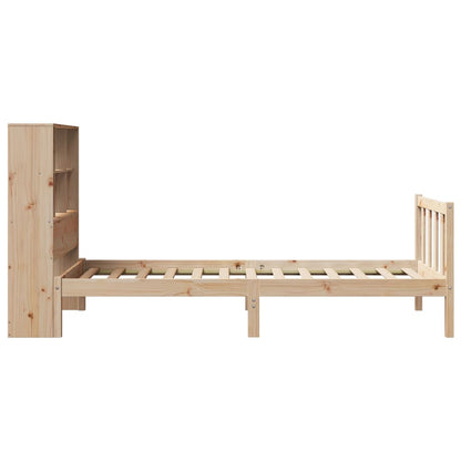 Bookcase Bed without Mattress 90x190 cm Single Solid Wood Pine