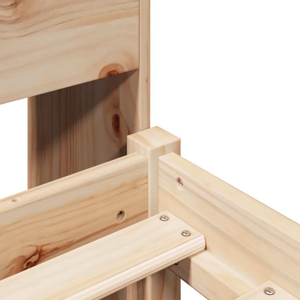 Bookcase Bed without Mattress 100x200 cm Solid Wood Pine