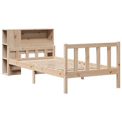 Bookcase Bed without Mattress 100x200 cm Solid Wood Pine