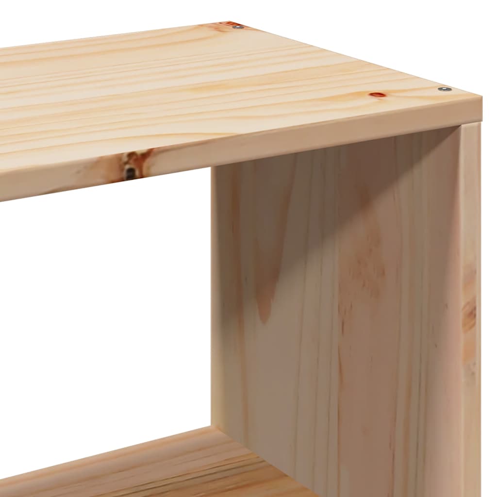 Bookcase Bed without Mattress 90x190 cm Single Solid Wood Pine