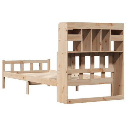 Bookcase Bed without Mattress 90x190 cm Single Solid Wood Pine