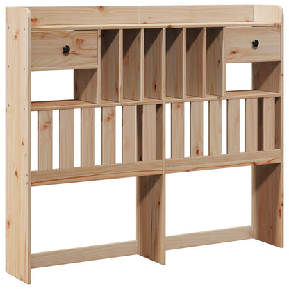 Bookcase Bed without Mattress 160x200 cm Solid Wood Pine
