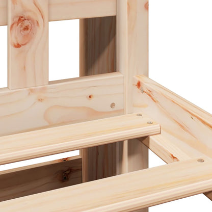 Bookcase Bed without Mattress 160x200 cm Solid Wood Pine