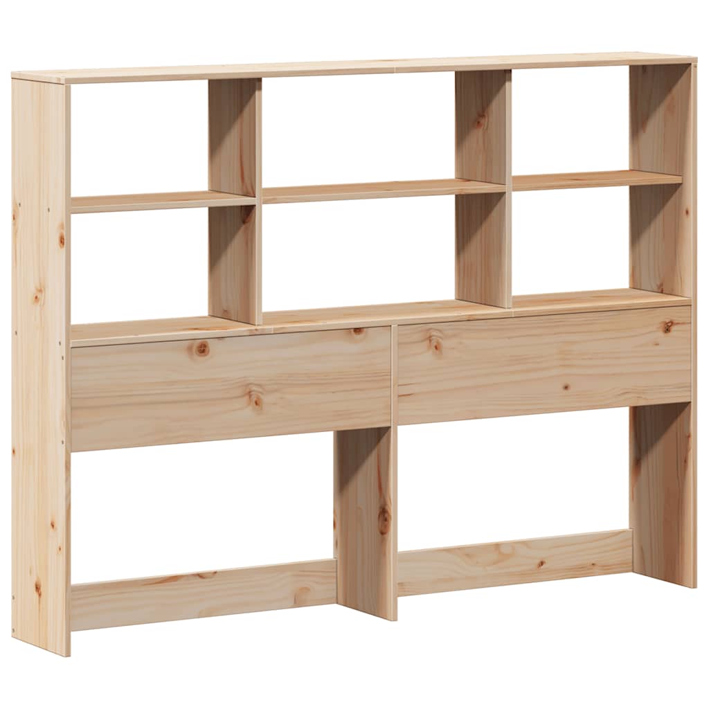 Bookcase Bed without Mattress 160x200 cm Solid Wood Pine
