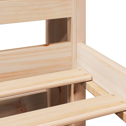 Bookcase Bed without Mattress 100x200cm Solid Wood Pine