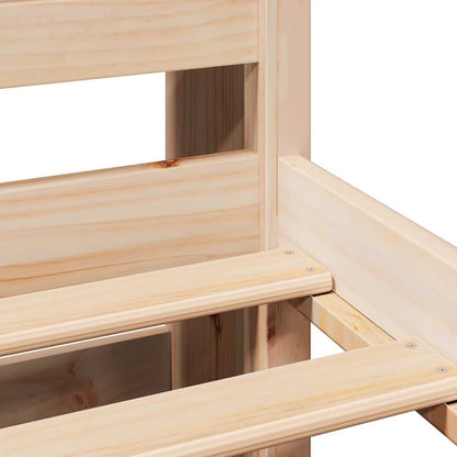 Bookcase Bed without Mattress 160x200cm Solid Wood Pine