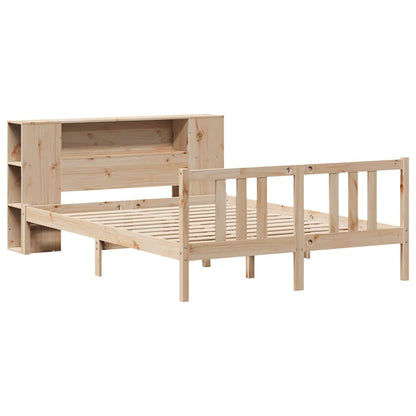 Bookcase Bed without Mattress 120x200cm Solid Wood Pine