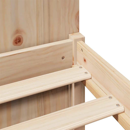 Bookcase Bed without Mattress 120x200cm Solid Wood Pine