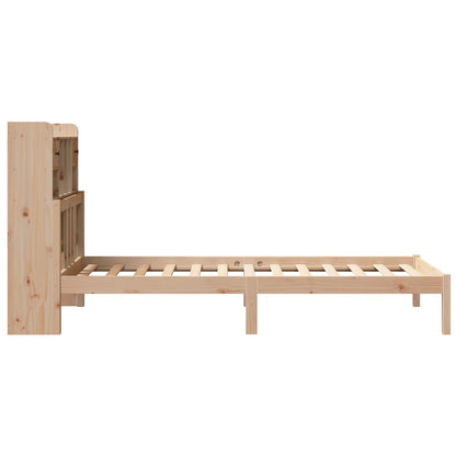 Bookcase Bed without Mattress 75x190 cm Small Single Solid Wood Pine