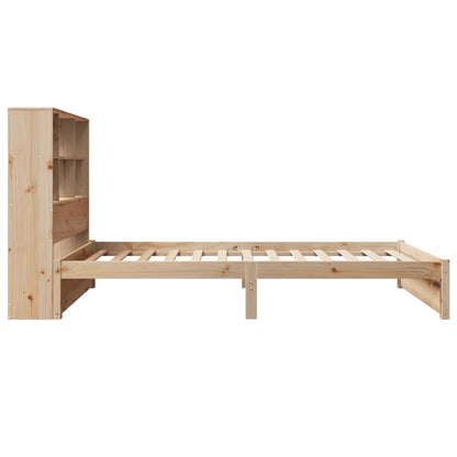 Bookcase Bed without Mattress 90x200cm Solid Wood Pine