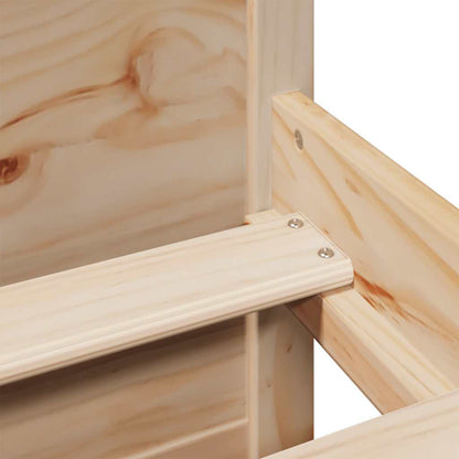 Bookcase Bed without Mattress 200x200cm Solid Wood Pine